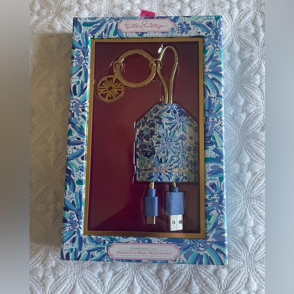 Lily Pulitzer Charging Tag